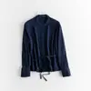 Camisa Romántica Francesa de Manga Larga para Mujer, Camisa Holgada con Cordones, Transpirable, Sin Planchar, Fácil Cuidado, Camisa como una Nube