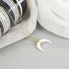 Colar Lua com Concha do Mar Novo 2022: Exquisita Corrente para Clavícula de Luxo Leve Estilo Francês com Toque de Alto Padrão, Design Exclusivo