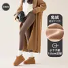 Pantalones Tiburón de Lana de Alpaca Blanca para Mujer Petite con Forro Polar 2024 Nueva Ropa de Abrigo de Invierno Yoga Barbie Leggings de Ocho Puntos