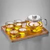Tetera de Vidrio, Resistente a Altas Temperaturas, Engrosada, con Separación de Té y Agua, para Uso Doméstico, Nuevo Modelo 2026, Alto Borosilicato, Tetera Pequeña con Flores, Juego de Té