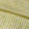 Tela para Ropa de Otoño e Invierno 200Gtr Base Canalé Elástico Punto Polyester Rayón Tejido al Punto Tela Venta al por Mayor