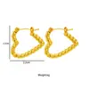 Pendientes de Acero Inoxidable de Moda de Nuevo Estilo Europeo y Americano Transfronterizos, Anillo de Amor Simple y Versátil, Pendientes de Acero de Titanio