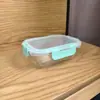 Tazón de Vidrio Caja Conservadora de Frescura Vidrio de Borosilicato Alto Lonchera Uso Estudiantil Calentable Refrigerable Directo de Fábrica Vidrio de Borosilicato Alto