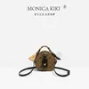 Bolsa Transversal Retro de Hong Kong de Luxo Leve 2026 Nova Coleção Primavera High-End Bordada Redonda para Mulheres