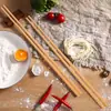 Palillos Extra Largos para Uso en la Cocina, Hechos de Madera de Ala de Pollo, Adecuados para Fideos, Freír, Uso Doméstico, Madera Maciza, Palillos para Hot Pot, de Madera, Anti-Quemaduras, Extra Largos