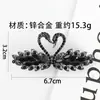 Pinza para el Cabello de Cisne con Pedrería Coreana para Mujer, Pinza de Resorte de Alta Gama y Exquisita para el Cabello Semirecogido en la Parte Posterior de la Cabeza