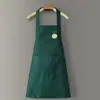 Delantal Estilo Coreano con Diseño de Cactus y Frutas, Impermeable y a Prueba de Aceite, con Función para Limpiar Manos, Adecuado para Hombres y Mujeres, para Cocinar en la Cocina, Delantal Anti-Manchas de Aceite