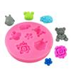 Molde de silicona para fondant, pudín, gelatina, decoración de tartas de chocolate con forma de flor y lazo de joya