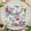 20 Peças de Guardanapos Florais Sortidos | 20 Estilos Cada 6,5 Pol, Lindo Deslumbrante Papel Decorativo de Flor para Coquetel para Decoupage, Adequado para Todas as Estações