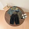 Traje para Niños Otoño 2026 Nuevo Estilo Ropa para Bebé Niño Ropa de Otoño Sudadera para Niños Pequeños Niño Pequeño Ropa para Niños Conjunto de Tres Piezas
