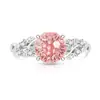 Transmisión en Vivo Fuegos Artificiales de Piedras Preciosas Coloridas de Gran Venta Anillo de Hada de Flor Cortada Anillo de Vid Vidriante Súper Brillante de Diamante de Alto Carbono Moda Tendencia Joyería