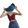 Ropa de Verano para Exteriores Moderna 2020 Nuevo Estilo Coreano Popular en Internet Espalda Bonita Parte Inferior Sexy Chaleco Corto Top de Tirantes Cruzados Pequeño para Mujeres
