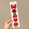 Lindas pegatinas de flequillo de dibujos animados para otoño e invierno, diademas de punto florales versátiles de estilo coreano con cierres de velcro, que exudan un ambiente sofisticado y elegante