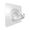 Clip Gancho Soporte para Barra de Cortina de Plástico Soporte Adhesivo sin Instalación Clip Barra Transversal Puerta Trasera Barra Telescópica Gancho Adhesivo