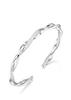 Pulseira de prata esterlina Mobius roda gigante, pulseira de futebol feminina de prata que não desbota, joias de prata, abertura de nicho, todas as combinações