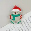 Llavero de Navidad Papá Noel Llavero de Resina Colgante Decoración de Árbol de Navidad de PVC Figura de Caja Sorpresa Mayoreo