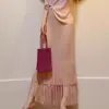 Traje de moda WZXSK para mujer, diseño de venta caliente de verano, camiseta de manga corta de color degradado, conjunto de dos piezas de falda midi ajustada de cintura alta