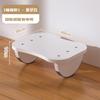 Silla con Reposapiés para Oficina para Evitar Cruzar las Piernas, Reposapiés para Estar Sentado Mucho Tiempo, Escritorio en Casa, Taburete para Dormitorio de Estudiante, Silla con Reposapiés