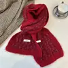 Bufanda tejida suave y acogedora de estilo coreano para mujer, engrosada y cálida para el invierno, calentador de cuello versátil para estudiantes y parejas