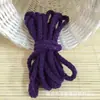 Cuerda de Algodón Hueca de Doble Capa de 5 mm de Colores, 8 Hilos, para Cintura de Pantalones, Cuerda de Sombrero, Cordón, Cuerda para Tejer DIY Hecha a Mano 90m