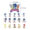Novas Decorações de Aniversário Temáticas do Sonic the Hedgehog Cenário de Atmosfera para Festa Infantil Conjunto de Balões e Bandeirinhas