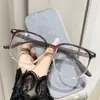 Montura de gafas para miopía con filtro de luz azul cara lisa adelgazante montura grande estilo coreano femenino estudiante celebridad de internet montura de gafas para miopía terminadas para hombre