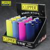 CLIPPER Clifford Carcasa de Metal Rueda de Pulir Encendedor Plano Navegación Grande Gradiente de Color Recargable Gas