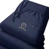 Fabricante Original 2025 Hombres Otoño e Invierno Deportes Rectos Versátiles Nuevos Pantalones de Chándal Gruesos de Terciopelo Pantalones Deportivos Modernos