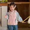 Roupas de exterior para meninas, Roupas de primavera, Novo estilo 2026, Corta-ventos estilo infantil, Roupas de bebê, Tops corta-vento com capuz para crianças, Roupas de exterior