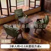 Sillón Individual, Mesa y Sillas Pequeñas para Sala de Estar y Balcón, Silla para Dormitorio de Hotel y Casa de Huéspedes, Estilo Vintage