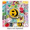 50 folhas derretendo padrão amor grafite personalidade cross-border tendência DIY skate caso de telefone adesivo de bagagem à prova d'água