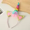 Exclusivo para Nuevos Usuarios 0.01 Dibujo Animado Lindo Unicornio Estilo Ins Diadema Arcoíris Soñador para Estudiantes y Fiestas Infantiles