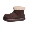 Botas de Neve GuyunBirkenstock para Mulheres 2025 Novo Inverno Forradas com Lã Espessadas de Pelo Sapatos de Algodão Quentes Tudo-em-Um para Mulheres