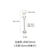 Colgante de Plata de Ley S925 Rosca Vacía Perla de Cristal Hecho a Mano con Cuentas Colgante de Joyería DIY Accesorios de Plata