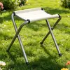 Taburete Plegable de Tela para Camping, Taburete Mini Ligero para Bocetos al Aire Libre, Taburete de Pesca, Taburete Portátil de Almacenamiento, Taburete para Hacer Cola, Taburete Plegable Pequeño
