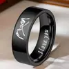 Anel de aço inoxidável joias atacado ins não desbota anel de titânio anel liso anel de casal par nicho avançado