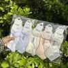 Meias Toboeira Coloridas de Malha Baixa Yunge Mei para Homens e Mulheres, Meias de Algodão Estilo Fresh Ins Esportivo Casual, Estilo Popular 6