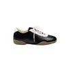 Zapatillas de ballet retro de cuero genuino para mujer, nuevas zapatillas casuales versátiles de retazos para primavera y otoño, zapatos de suela plana estilo Forrest Gump, zapatos de tabla