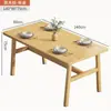Mesa de Jantar Nórdica para Apartamentos Pequenos, Mesa de Jantar Moderna Minimalista para Casa Alugada, Conjunto de Mesa e Cadeiras Retangular de Luxo Leve, Design Simples