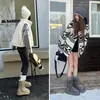 Botas de Nieve de Suela Gruesa para Mujer 2026 Nuevas de Invierno Versátiles que Aumentan la Altura Más Terciopelo Engrosadas Cálidas Botines Cortos que Aumentan la Altura Antideslizantes Zapatos de Algodón