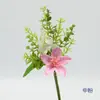 Adornos de Decoración para el Hogar, Flores Artificiales, Mesa de Comedor, Mesa de Café, Decoración Pastoral, Ramos de Flores Falsas, Fiesta de Bodas, Flores Atadas a Mano de Ciervo y Loto