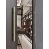 Manija de Puerta de Vidrio de Acero Inoxidable Extremadamente Simple Manija de Puerta de Madera Maciza Manija de Puerta Corredera de Oficina Par para B&B Hotel