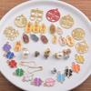 Aleación Aceite Goteo Cuatro Hojas Trébol Colgante DIY Joyería Paz y Alegría Artesanía Metálica Accesorios Pulsera Doble Felicidad Colgante