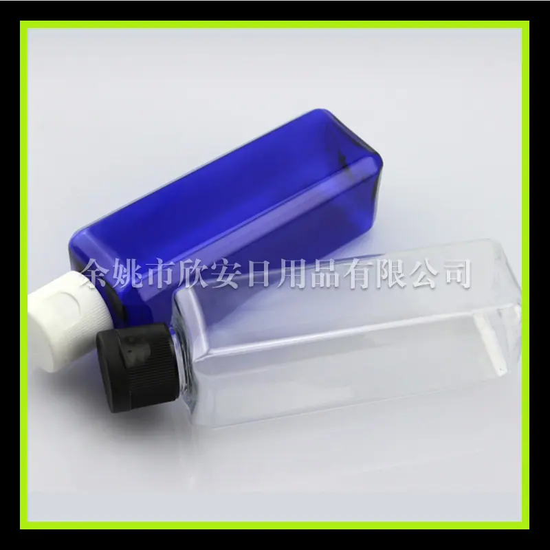 100ml 方形pet+ 翻盖20mm