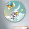 Pegatinas redondas de bordado de diamantes para dormitorio infantil, punto de cruz, pintura de diamantes 5D, nueva sala de estar 2023, astronauta espacial