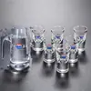 Vaso de cristal para Moutai, vaso de chupito de 10 ml, juego de decantador de licores, juego de siete piezas, diseño Feitian