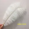 Plumas de Avestruz Reales 10-80CM Blancas Decoraciones para Pasillo de Boda Centros de Mesa Plumas de Avestruz DIY Accesorios Decorativos de Plumas Plumas Grandes