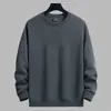 Sudadera de primavera y otoño transfronteriza, camiseta de manga larga para hombre, capa base, cuello redondo, sin capucha, jersey, top para hombre, capa base para hombre