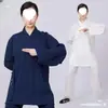 Ropa Taoísta de Verano Wudang para Mujer, Ropa Taoísta para Hombre, Cuello Taoísta, Túnica Taoísta de Tres Claros, Ropa Elegante de Práctica, Ropa para Laicos de Meditación Zen