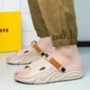 Sandalias y pantuflas de verano para hombre, de suela gruesa, antideslizantes, de una sola palabra, informales, ligeras, de dos vías